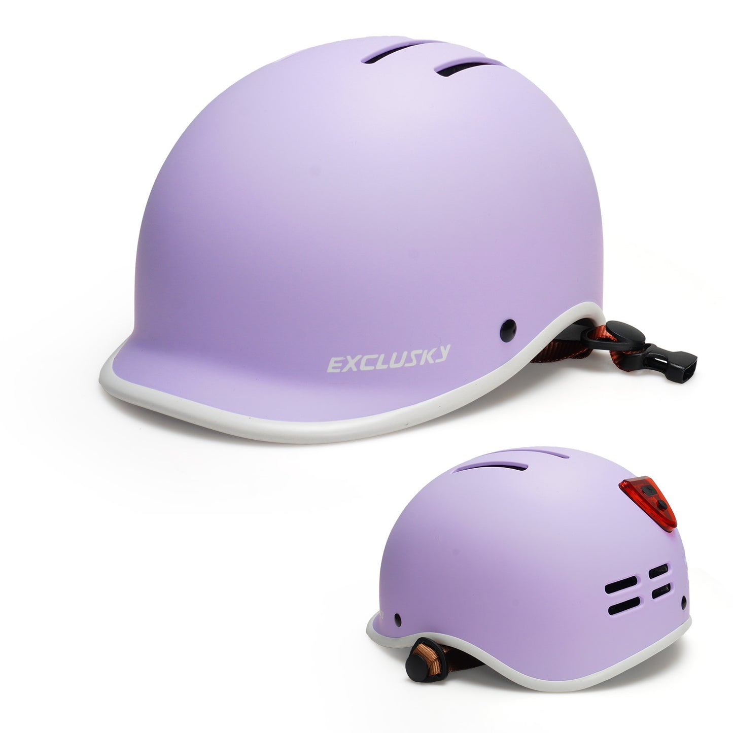 Exclusky Bike Helmet ,Adult Bike Helmet with USB Rechargeable Rear Light