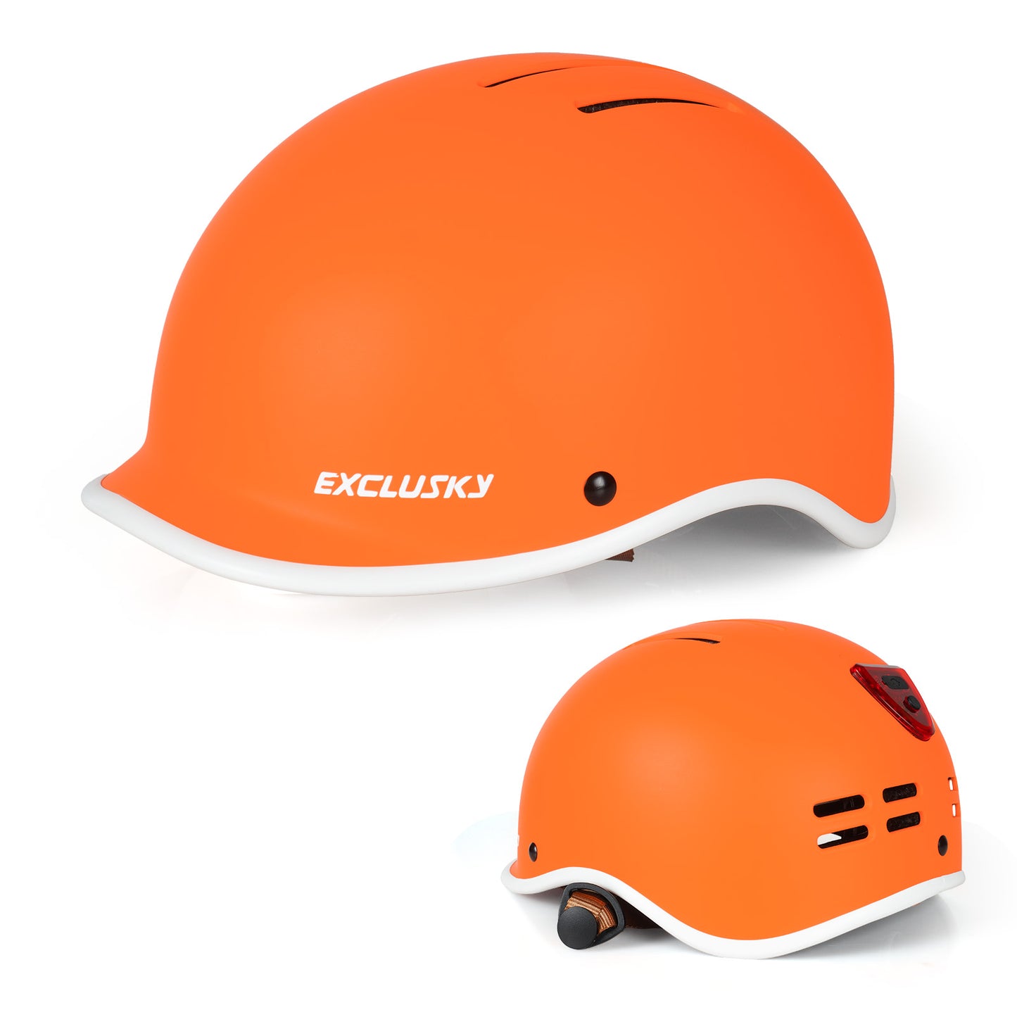 Exclusky Bike Helmet ,Adult Bike Helmet with USB Rechargeable Rear Light