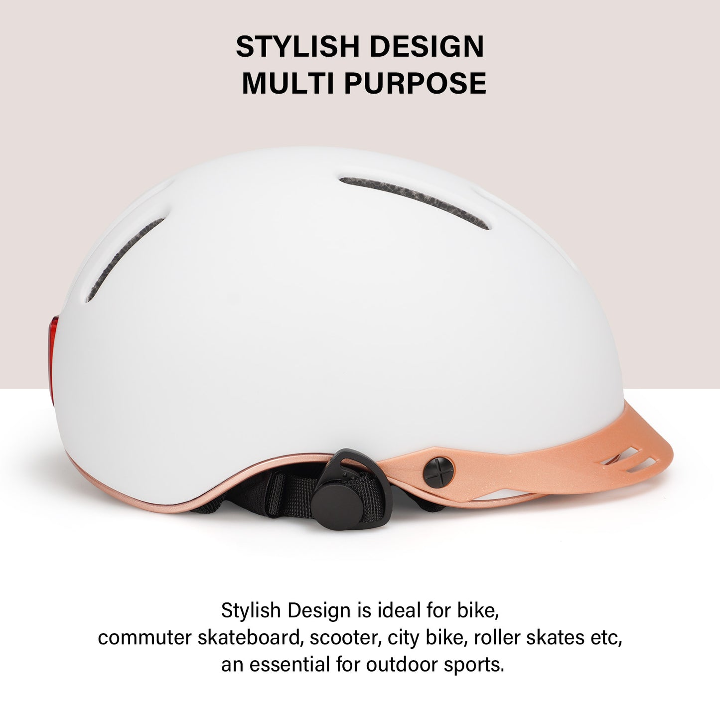 Bike Helmet Exclusky Bicycle Helmet with USB Light