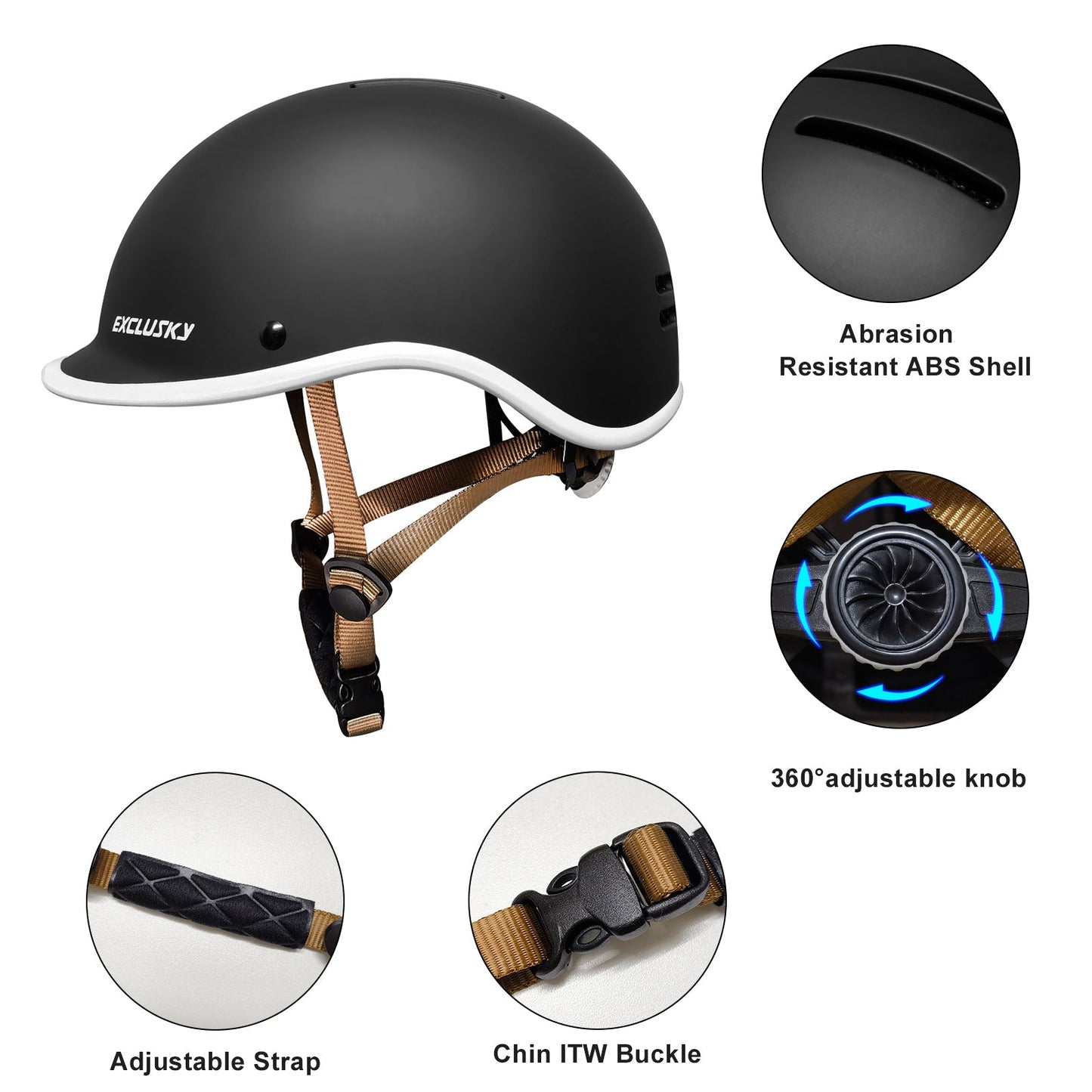 Exclusky Bike Helmet Adult